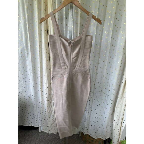 NWT Meilun Celebrity Bandage Bodycon Bandage Pencil Party Sexy Midi Dress XS - Picture 3 of 7